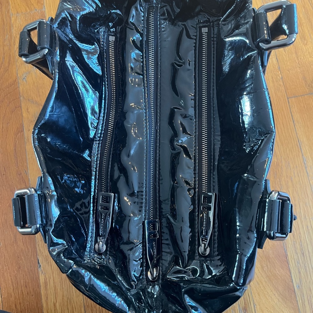 Burberry Black Patent Leather Handbag - Picture 3 of 5